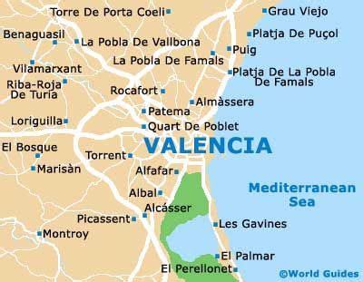 Valencia, Spain Map