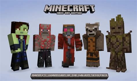 Marvel‘s Guardians of the Galaxy skin pack coming to Minecraft | TheXboxHub