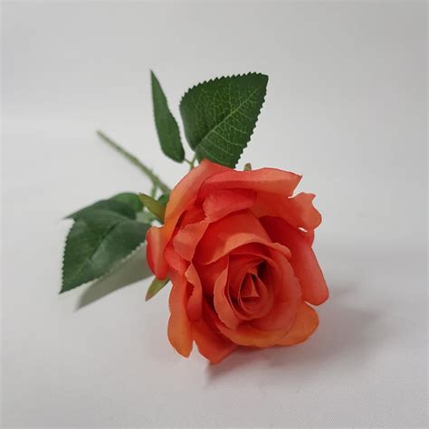 Artificial Rose Bonita Orange 49cm - Desflora