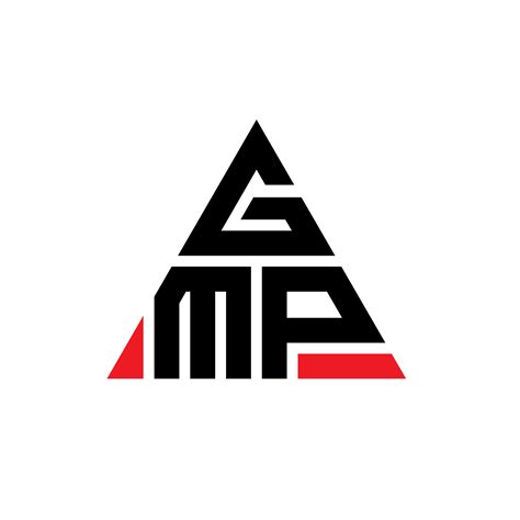 GMP triangle letter logo design with triangle shape. GMP triangle logo design monogram. GMP ...