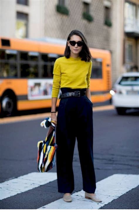 Classy Bright Yellow Yellow Top With Black Pant | Yellow Top With Jeans ...