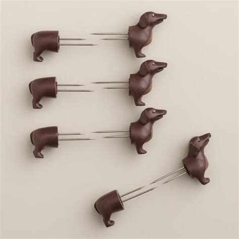 Dog Corn Holders, 4-Pack | Weiner dog, Wiener dog, Weenie dogs