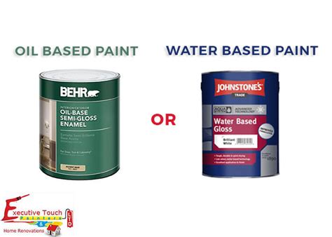 When and Why Use Oil based Paint Over Water Based Paint?