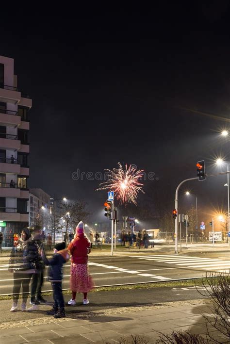 New Year Fireworks in Bangkok, Thailand Editorial Stock Image - Image ...