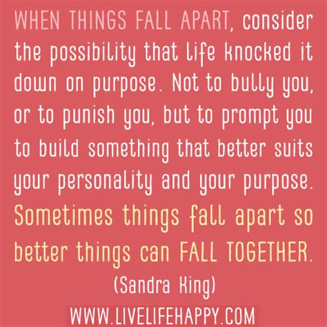 When Things Fall Apart - Live Life Happy