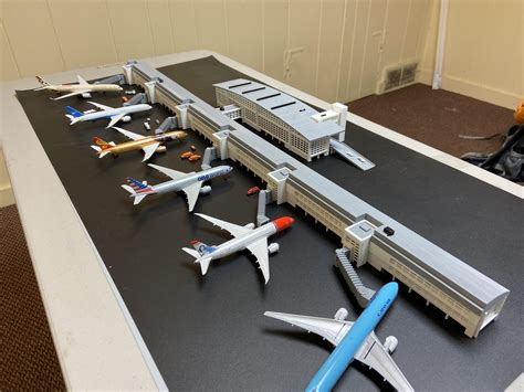 I designed and built my own 1/400 scale airport terminal. : r/architecture