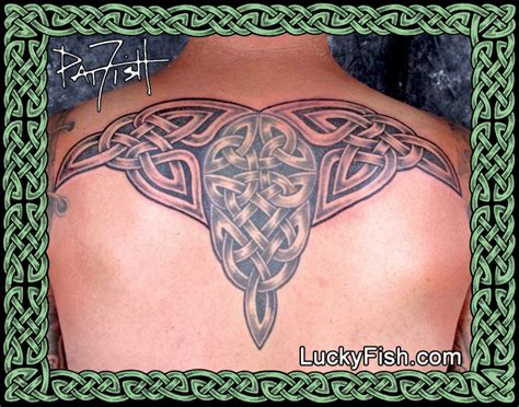 Expanded Awakening Celtic Backpiece Tattoo Design — LuckyFish, Inc. and ...