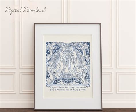 Catholic Wall Art the Assumption of Mary Catholic Home - Etsy