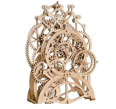 DIY Mechanical Wooden Gear Pendulum Clock Building Kit - Fuego Cloud