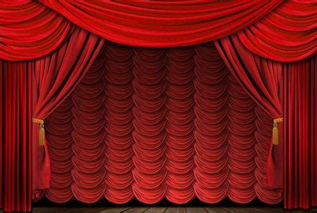 Old fashioned, elegant red theater stage drapes | Red curtains, Theatre ...