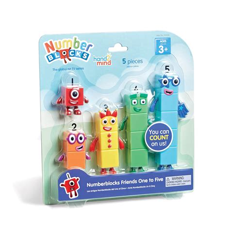 Buy hand2mind Numberblocks Friends One to Five Figures, Toy Figures Collectibles, Small Cartoon ...