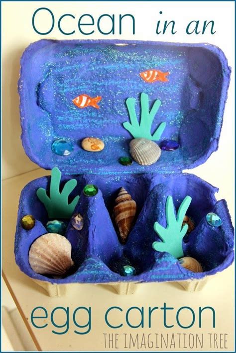 Ocean Theme- Weekly Home Preschool | Ocean Theme | Crafts for kids, Egg ...