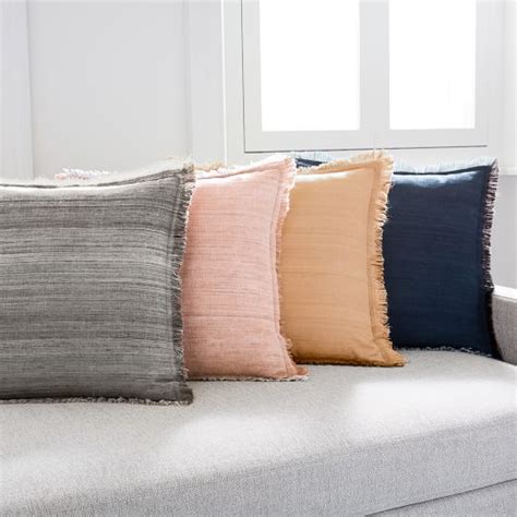 Textured Silk Fringe Pillow Covers | west elm