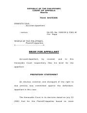 sample appellant's brief.doc - REPUBLIC OF THE PHILIPPINES COURT OF ...