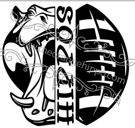 Hutto Hippos Football Ver2 PNG SVG Pdfactive - Etsy Canada