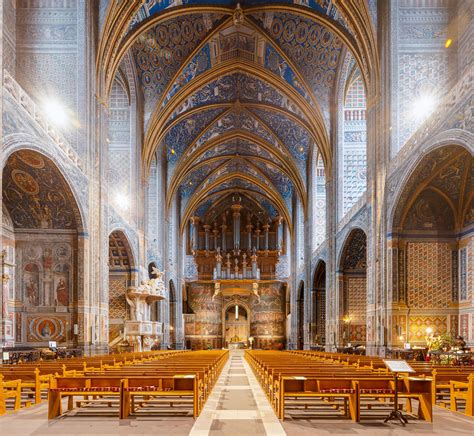 Cathedral Basilica of Saint Cecilia of Albi, Occitania, France. [5000 x 4603] : r ...