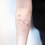 World Map Tattoo Ideas For Those Who Love To Travel 🗺