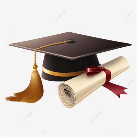 Graduation Cap Graduation Certificate White Background Transparent, Graduation Cap, Diploma ...