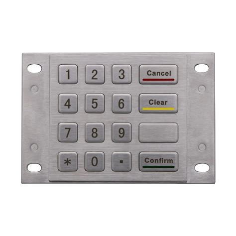 Metal Numeric keypad Bank password keyboard Metal mechanical Keypad-in Keyboards from Computer ...