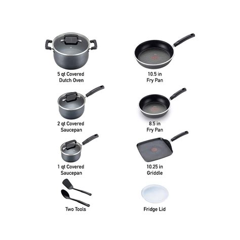 Signature Titanium Nonstick 12 Piece Cookware Set Grey - pillaistore.com