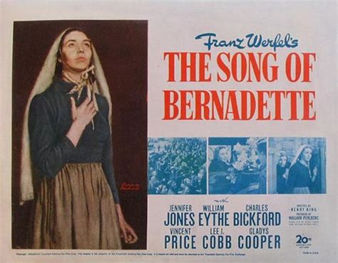 The Song of Bernadette Movie Poster (#1 of 3) - IMP Awards