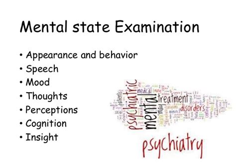 My Family Medicine Practice: The Mental State Examination