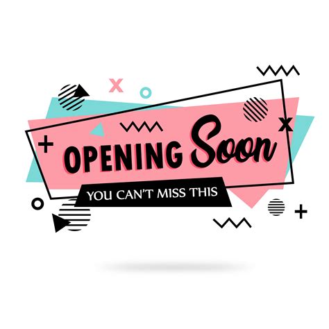 Opening Soon Banner Vector Art, Icons, and Graphics for Free Download