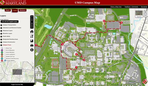 University of Maryland Web map overhaul brings interactive features ...