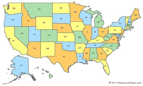 Map Of Usa No Labels / The U S 50 States Printables Map Quiz Game ...