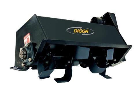 Digga Mini Rotary Tiller for Mini Machines, Small Skid Steer Loaders — Earthmoving Machinery ...