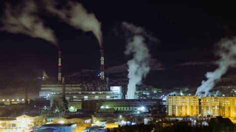 Smoke Comes Out Of Pipes Of Power Plants Stock Footage SBV-338647774 - Storyblocks