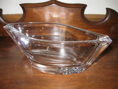 SALE Rosenthal Crystal Contemporary Bowl Vase 11 Long 5 - Etsy