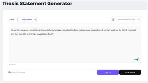 Thesis Statement Generator | Best Free AI Generator Tool in 2024