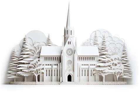 Architecture building church white. AI | Premium Photo Illustration ...