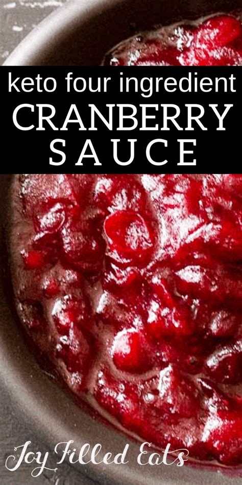 Sugar Free Cranberry Sauce : Easy Low Carb Keto Recipe