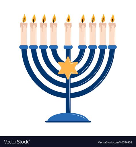 Hanukkah with star Royalty Free Vector Image - VectorStock