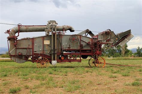 Harrison Threshing Machine Photograph by Trent Mallett