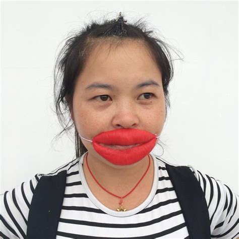 New Arrival Red Mouth Carnival Sexy Woman Costume Halloween Party Mask ...