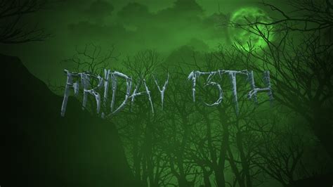 Premium stock video - Friday 13th with mystical forest in night