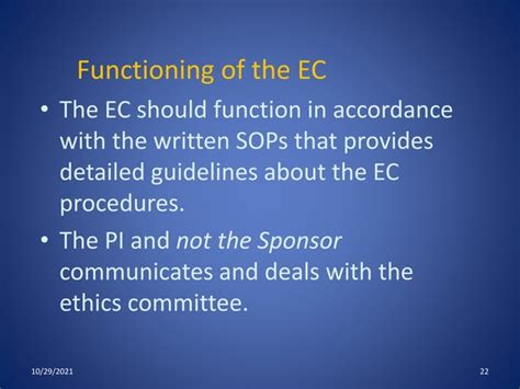 Ethics committee’s role and functioning committee formation