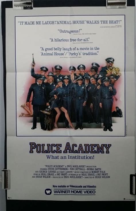 Original Movie Poster POLICE ACADEMY 1984 Video Release Comedy 27.75x18 ...