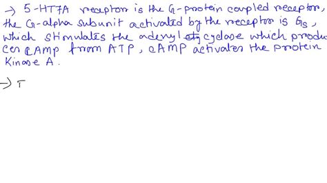 SOLVED: Serotonin (5-hydroxytryptamine; 5-HT)is neurotransmitter with receptors (5-HT receptors ...