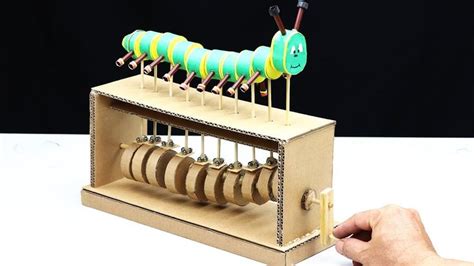 Wow! Amazing DIY Cardboard Caterpillar Automata Toy | Diy cardboard, Cardboard toys, Cardboard ...