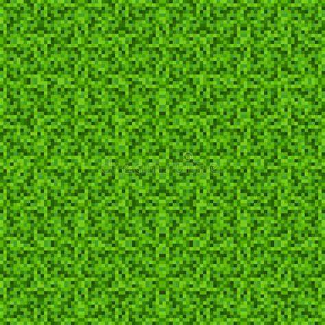 Pixel Art Grass Background. Seamless Texture Backdrop. Green Square Grass Pattern. Vector Stock ...