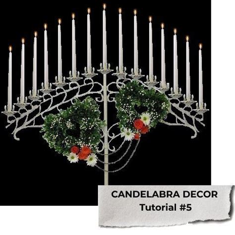 Candelabra Flowers - Easy DIY Wedding Flower Tutorials Candelabra Decor ...