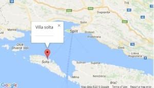 Villa Solta Map, Rogac, Island of Solta - Croatia Gems