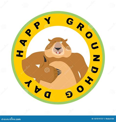 Groundhog Wink Emoji. Woodchuck Merry Emotions. Marmot Joyful. G Cartoon Vector | CartoonDealer ...