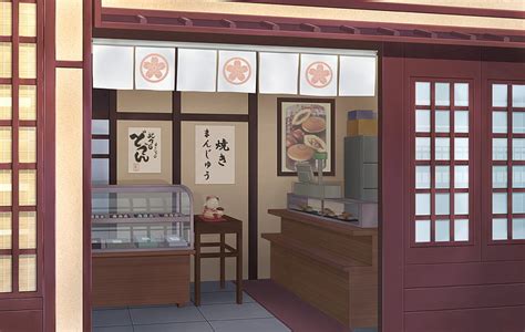 Anime shop, bakery, food, building, Anime, HD wallpaper | Peakpx