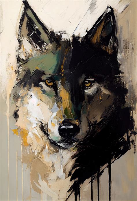 Acrylic Paintings Of Wolves