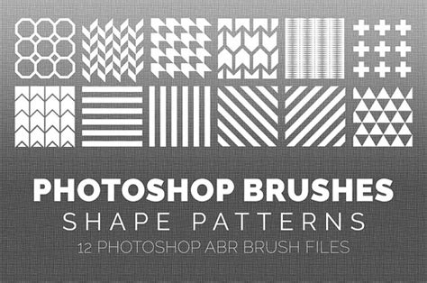 12 Pattern Photoshop Brushes ~ Brushes ~ Creative Market